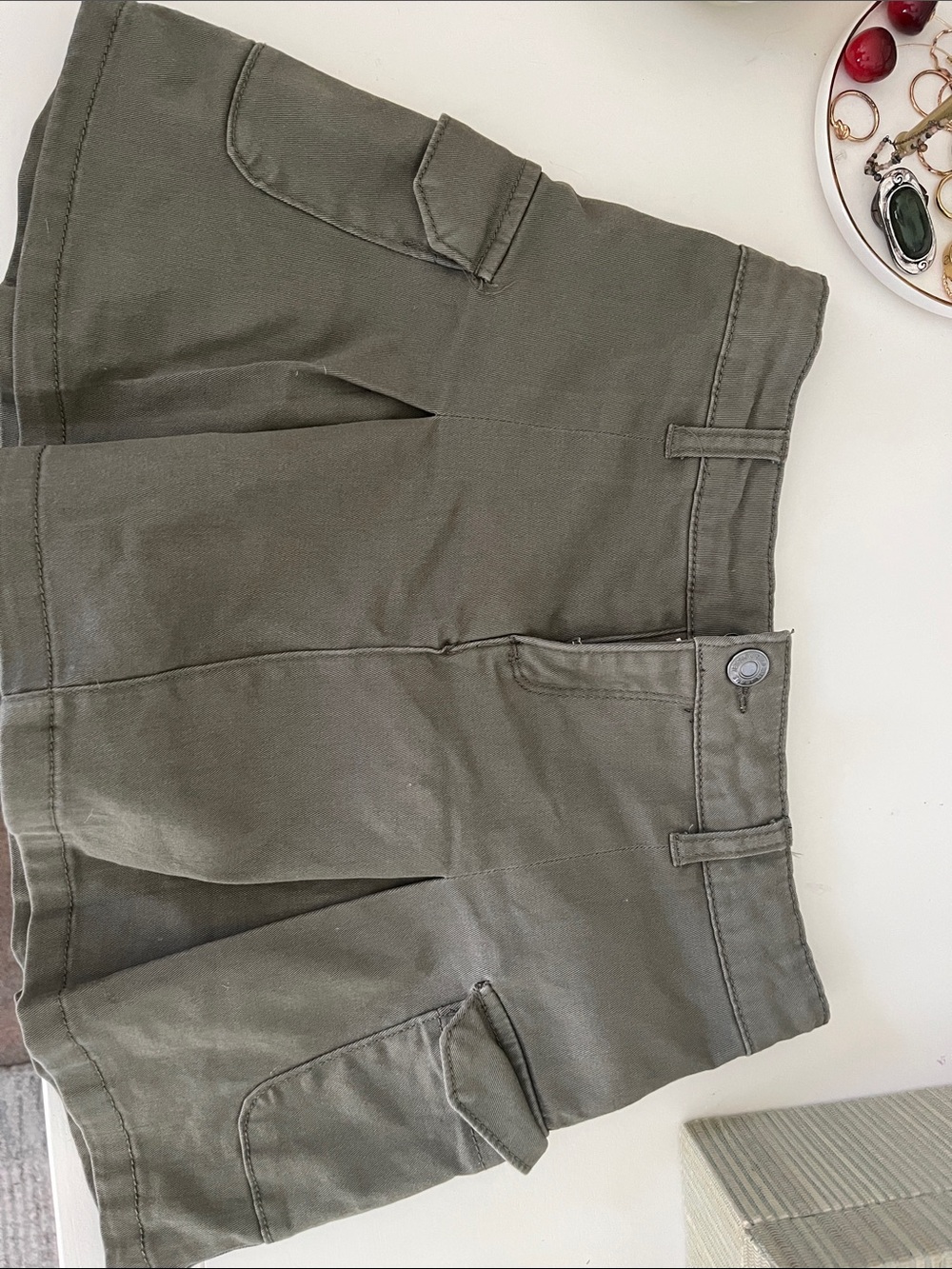 Jessica Simpson Olive Green Cargo Skort for Kids